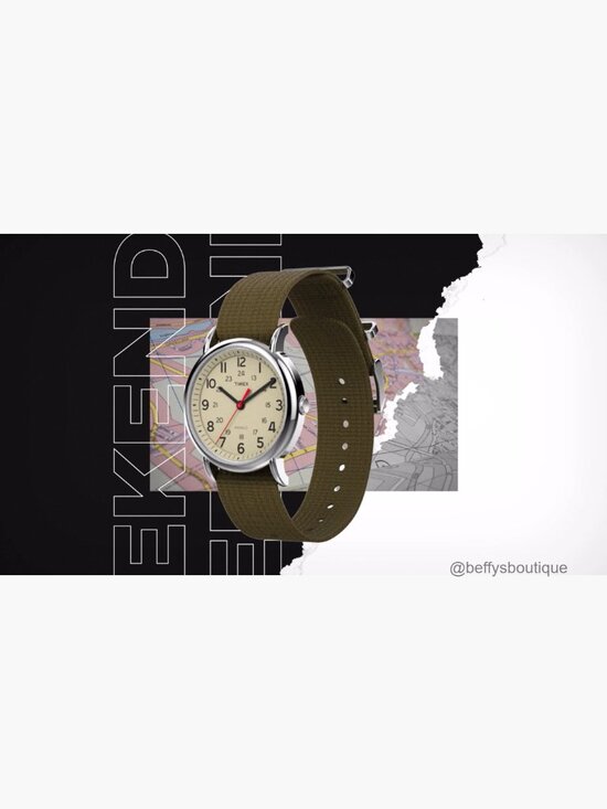 31mm Quartz Watch with Indiglo Night-Light & Nylon Strap
